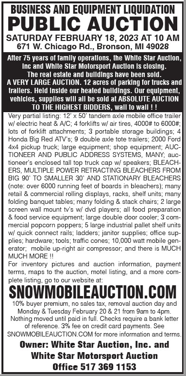 White Star Auction - Business & Equipment Liquidation